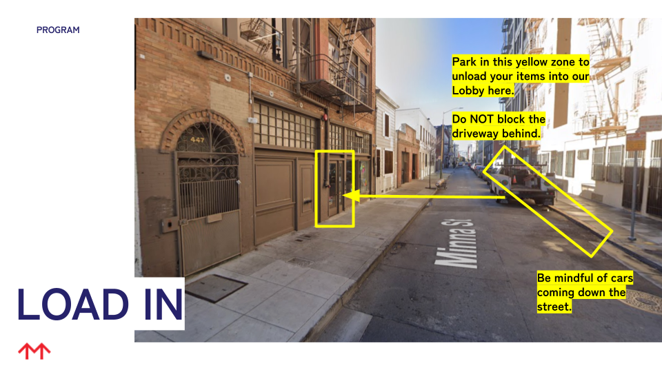 Loading Info – Brave New Spaces Studio @ 447 Minna